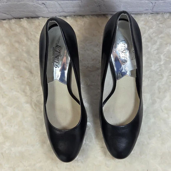 Michael Kors Black Leather Heels - Picture 3 of 9